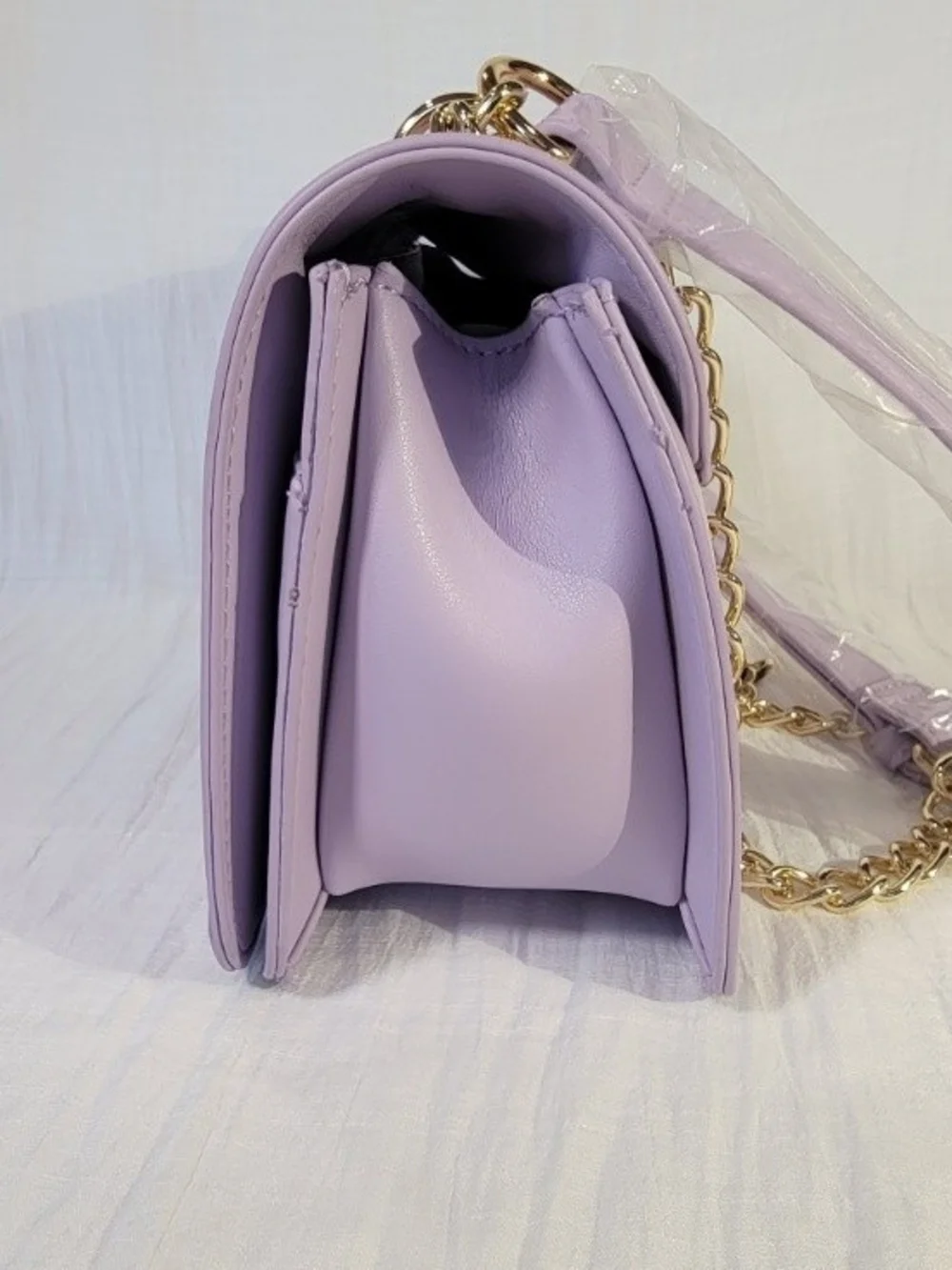Valentino Orlandi Lavender Quilted Chain Crossbody Bag NWT